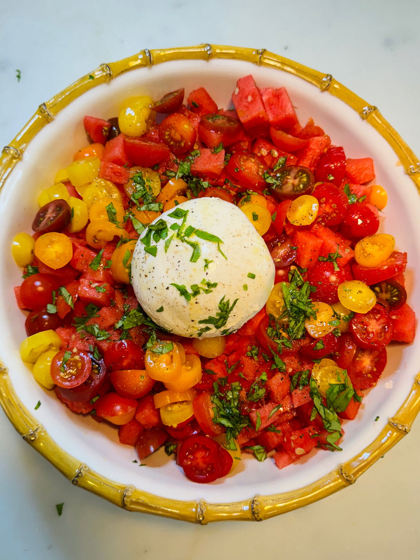 LLSwim's Favorite Summer Salad: Watermelon Burrata Delight