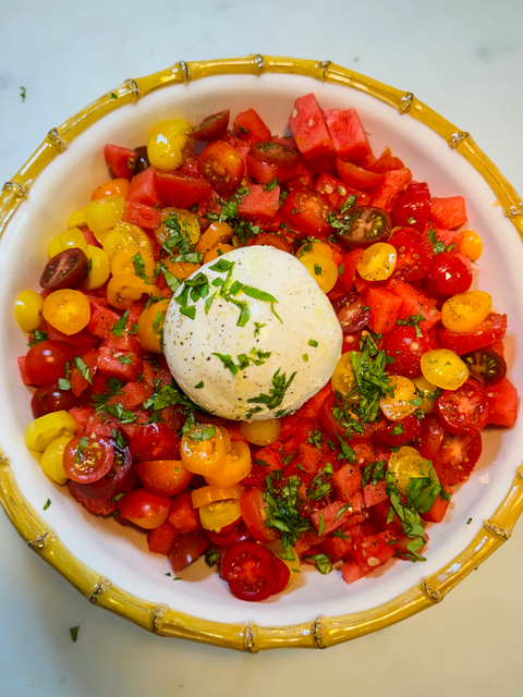 LLSwim's Favorite Summer Salad: Watermelon Burrata Delight