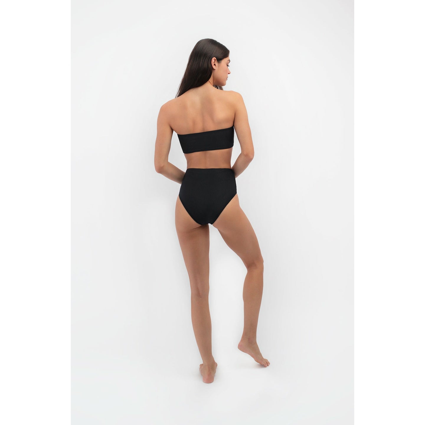 Jagger Black Ribbed Bottoms