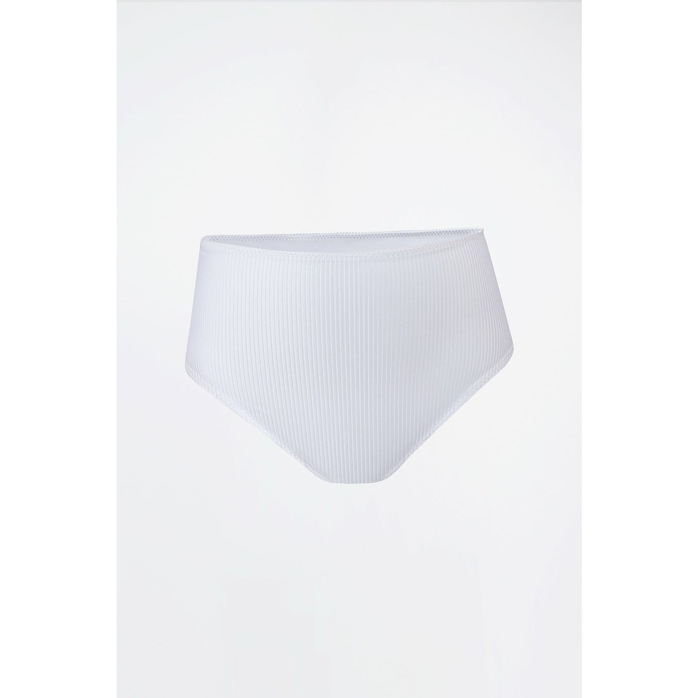 Jagger White Ribbed Bottoms