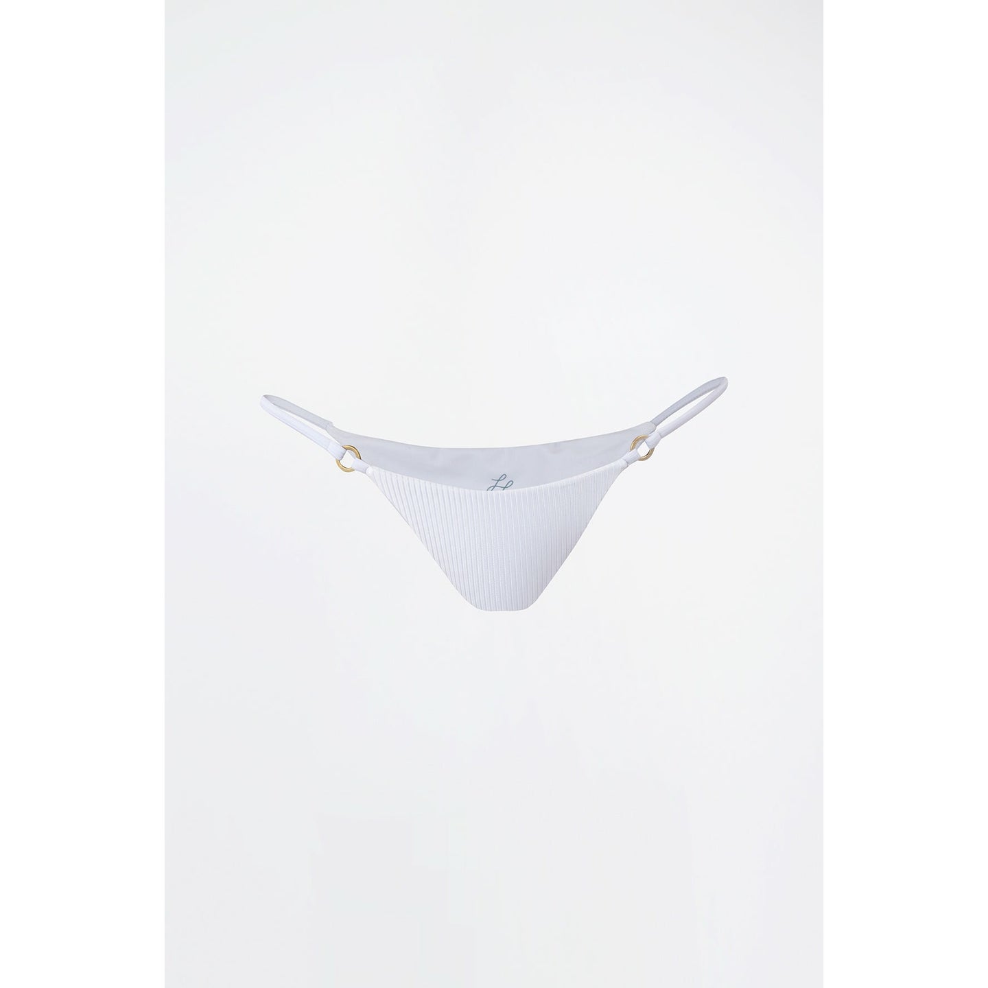 Marley White Ribbed Bottoms